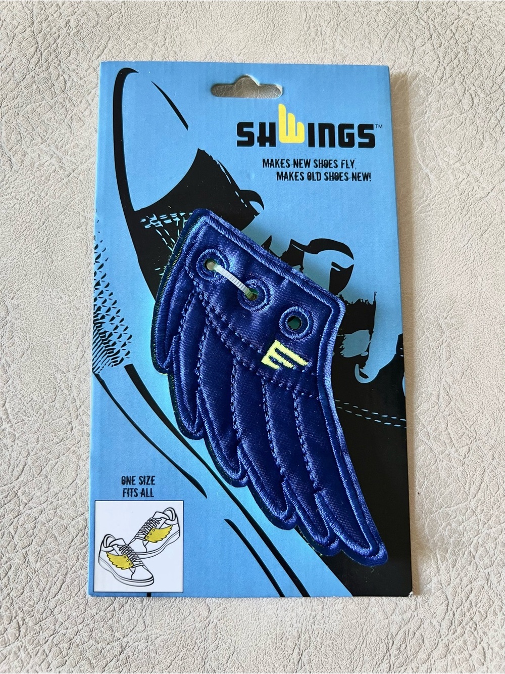 Shwings Blue Wings For Shoes / Sneaker Novelty Accessories - One Size Fits All